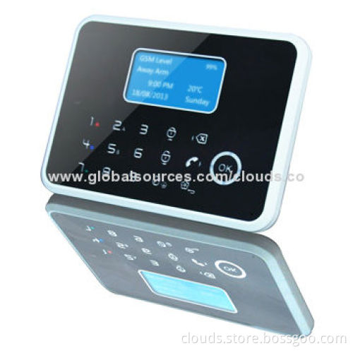 Alarm system, temperature sensor/APP/SMS/GSM/PSTN/contact ID, 2 speed dial,3 emergencies, 433/868MHz